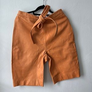 JW Anderson Leather Bermuda Short